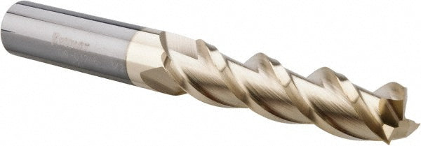 1/2" 3-Flute Solid Carbide Square End Mill, ZrN - ProMax 109-03246