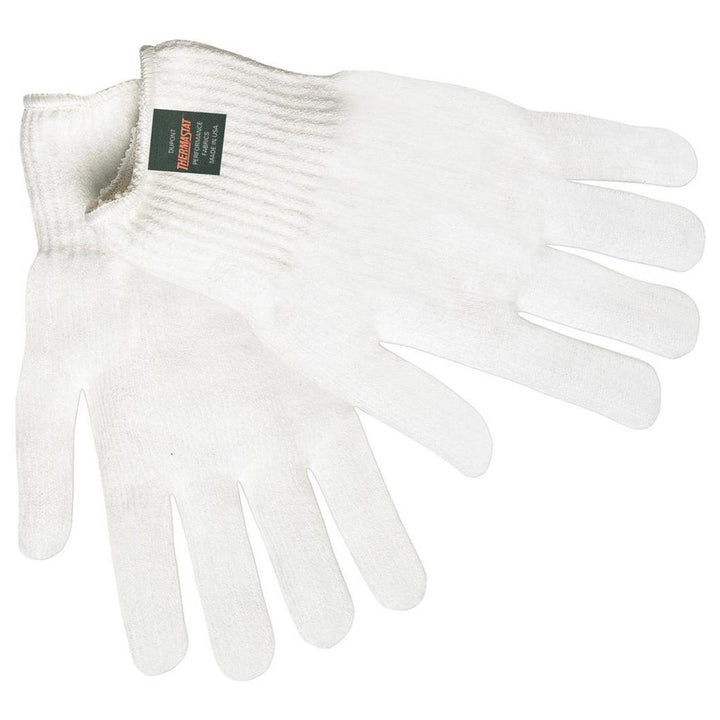 Large White Fiber General Purpose Gloves - MCR Safety 9620