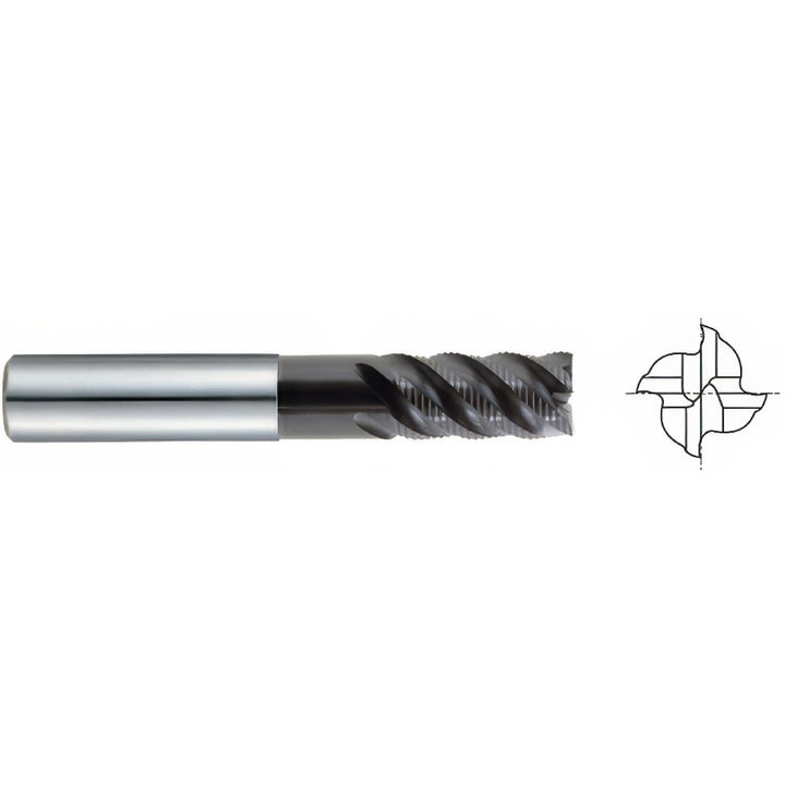 0.5" 4-Flute Solid Carbide Roughing End Mill - YG-1 95104