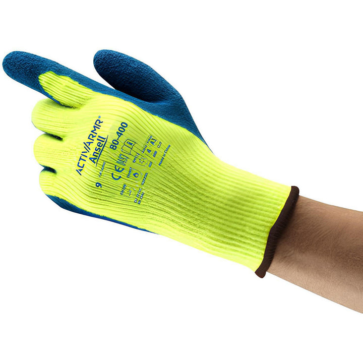 Lime Green; Blue General Purpose Gloves - Ansell 206420