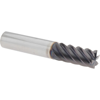 1/2" 6-Flute Solid Carbide Corner Radius & Corner Chamfer End Mill, TiAlN - Guhring 9031790127000