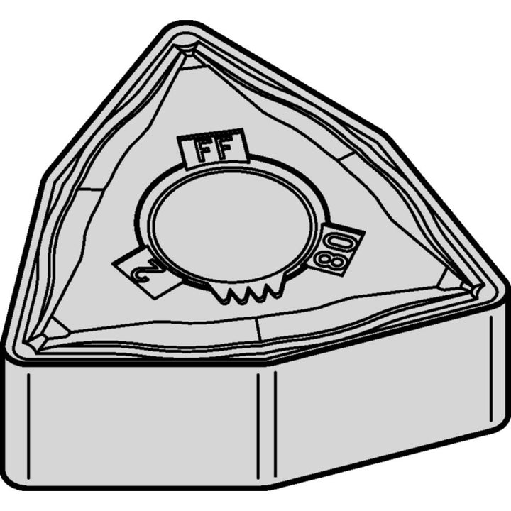 WNMG080404FF Carbide Insert, Grade WP15CT, TiN - Widia 4171057