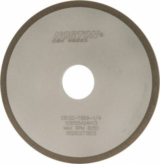 6 x 1/4" 120-Grit CBN Grinding & Cutoff Wheel - Norton 66260273605