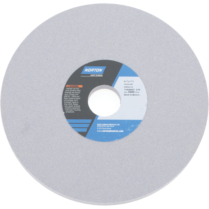 8 x 1/2" 100-Grit Aluminum Oxide Grinding & Cutoff Wheel - Norton 66253043740