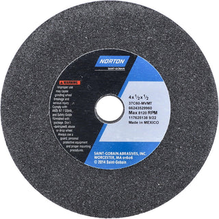 4 x 1/2" 60-Grit Silicon Carbide Grinding & Cutoff Wheel - Norton 66243529960