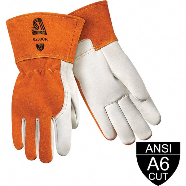 2X-Large Leather; Synthetic Leather Flame Gloves - Steiner 0233CR-2X