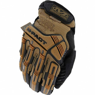 Medium Coyote Brown; Black TPR Cut-Resistant; Impact-Resistant Gloves - Mechanix Wear SMP-FX72-009
