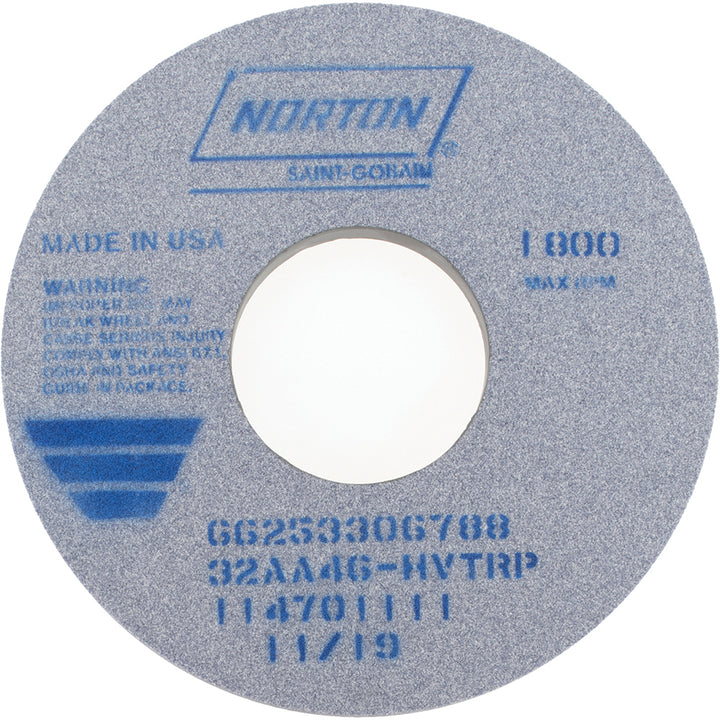 14 x 1" 46-Grit Aluminum Oxide Grinding & Cutoff Wheel - Norton 66253306788