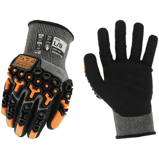 X-Large Black; Gray; Orange HPPE Blend Cut & Abrasion-Resistant Gloves - Mechanix Wear S59EP-58-010