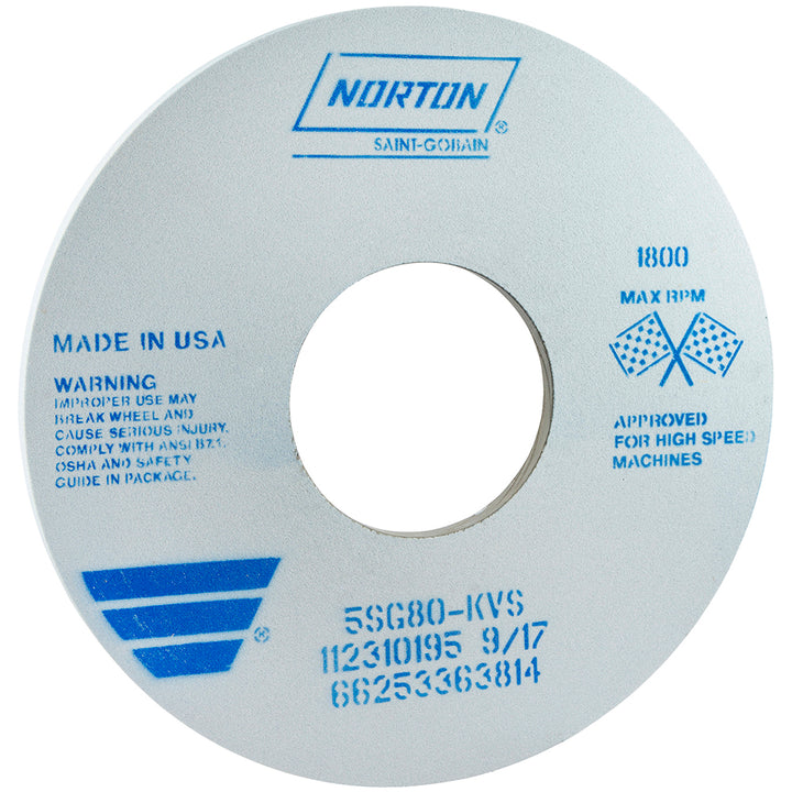14 x 1/2" 80-Grit Ceramic Grinding & Cutoff Wheel - Norton 66253363814