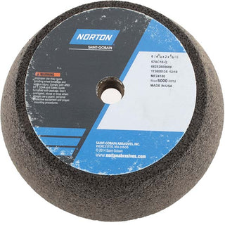 6 x 1-1/2" 16-Grit Aluminum Oxide; Silicon Carbide Grinding & Cutoff Wheel - Norton 66252809608