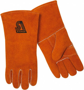 Large Leather; Synthetic Leather Flame Gloves - Steiner 2119Y-L