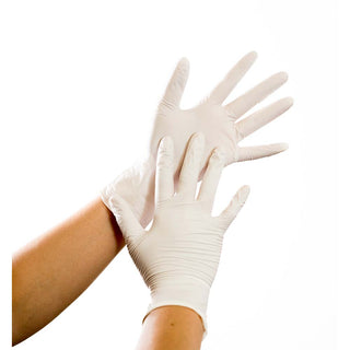 White Nitrile Gloves - Bertech NPF-9-S