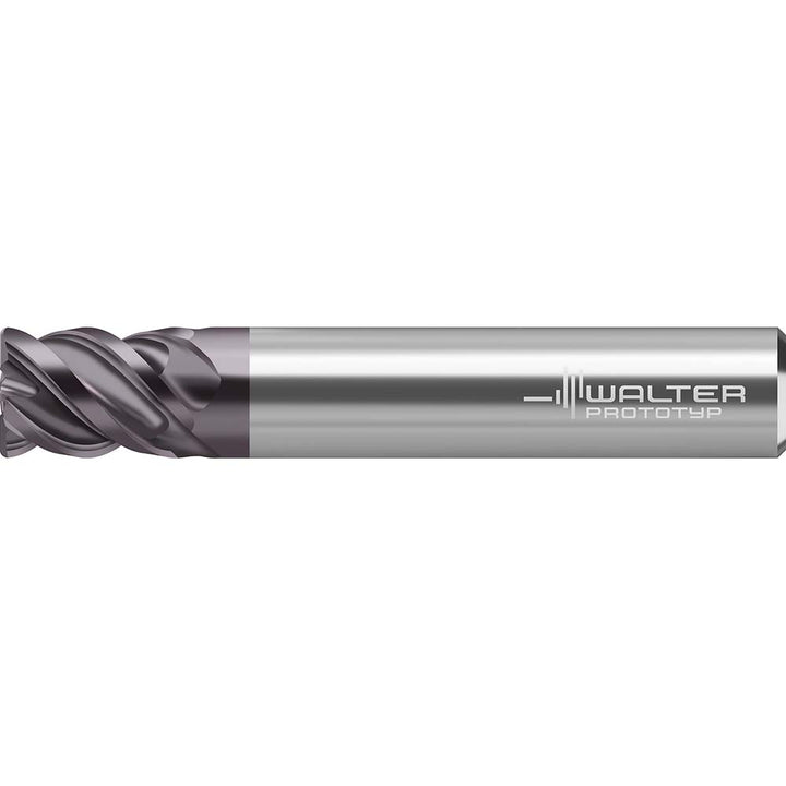 1/2in" 4-Flute Solid Carbide Corner Radius End Mill, TiAlN - Walter-Prototyp 7810042