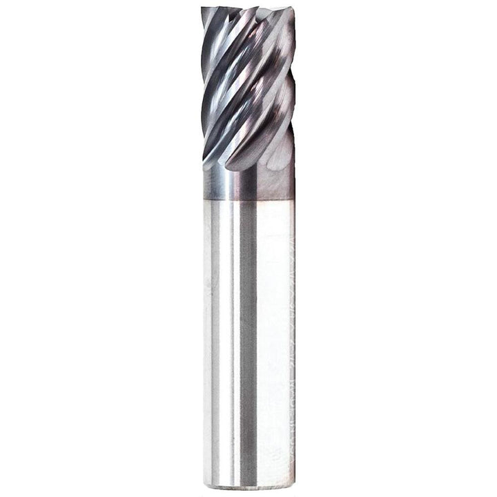 1/2" 7-Flute Solid Carbide Corner Radius End Mill, FX3 - GWS 312654