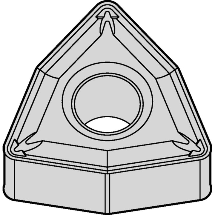 WNMG0804082P Carbide Insert, Grade TN10U, TiAlN - Widia 4166305