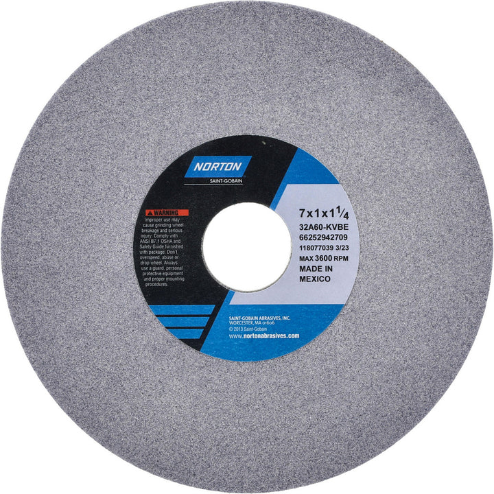 7 x 1" 60-Grit Aluminum Oxide Grinding & Cutoff Wheel - Norton 66252942709