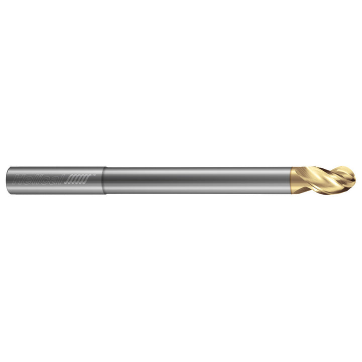 1/2" 3-Flute Solid Carbide Ball End Mill, Zplus - Helical Solutions 47256