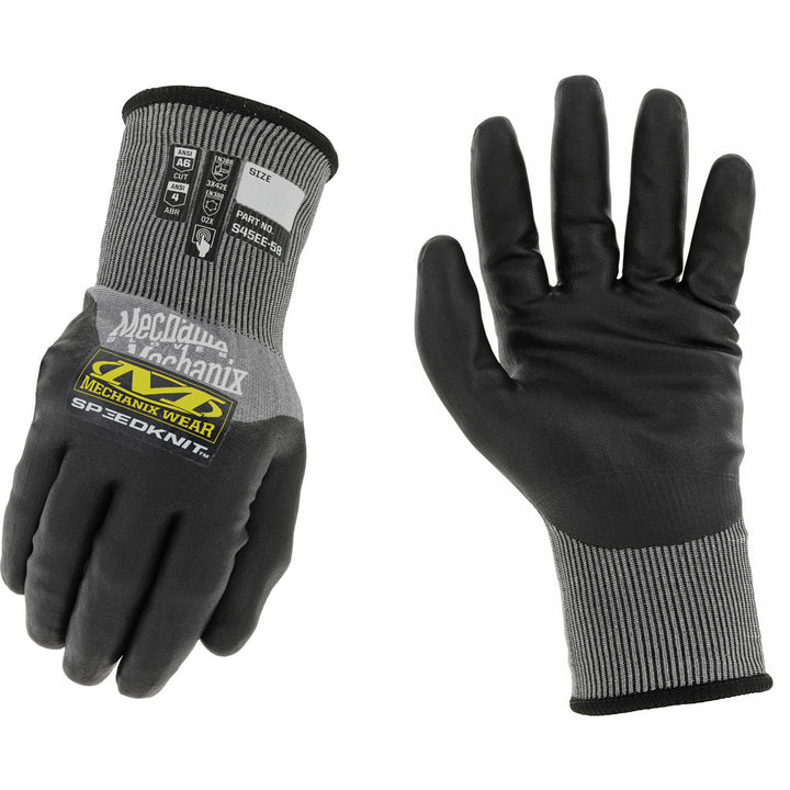 Small Gray HPPE; Acrylic Cut & Abrasion-Resistant Gloves - Mechanix Wear S45EE-58-007
