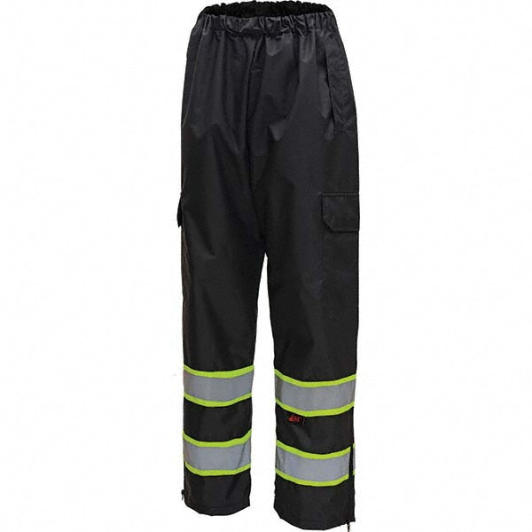 Medium Black; Black Waterproof Protective Garment - GSS Safety 6717-S/M