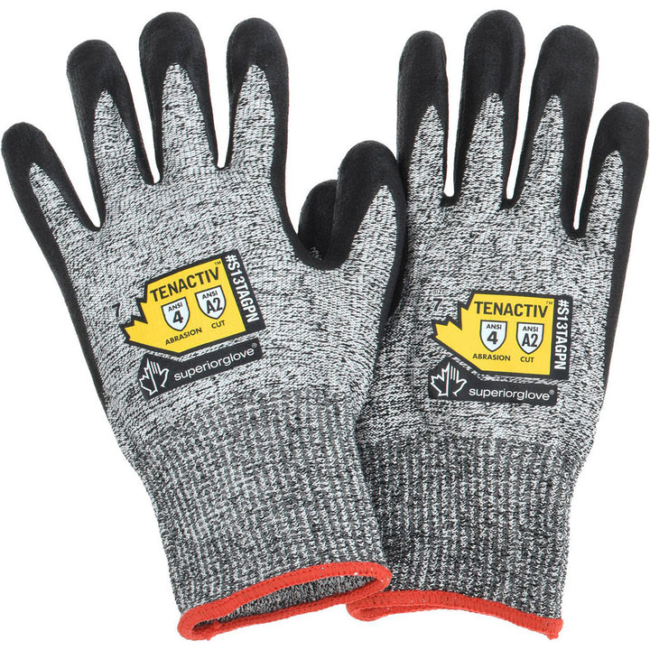 Gray TenActiv Cut & Abrasion-Resistant Gloves - Superior Glove Works S13TAGPN-7