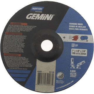 7 x 1/8" Aluminum Oxide Grinding & Cutoff Wheel - Norton 66252939207