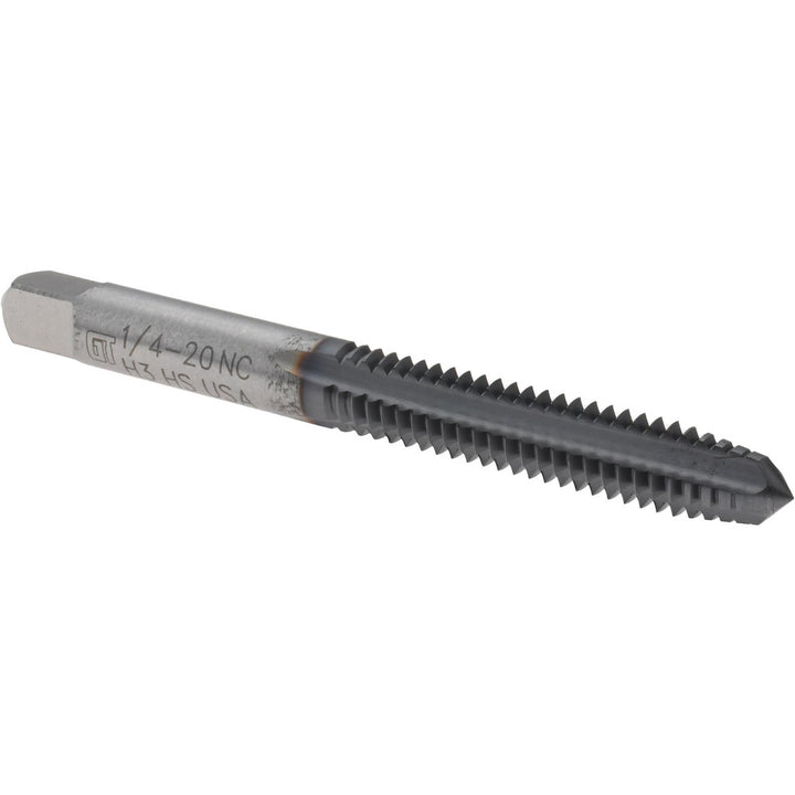 1/4-20 UNC High-Speed Steel Standard Tap, TiCN - Greenfield Threading 330048