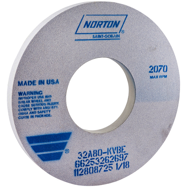 12 x 1" 80-Grit Aluminum Oxide Grinding & Cutoff Wheel - Norton 66253262697