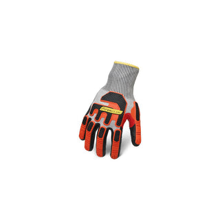 X-Large Black; Orange HPPE Blend Cut, Puncture & Abrasion-Resistant Gloves - ironCLAD KCI5FN-05-XL