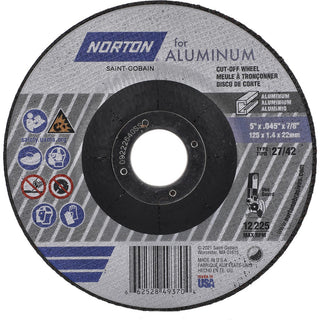 5" Aluminum Oxide Grinding & Cutoff Wheel - Norton 66252849370