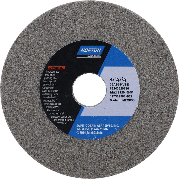 60-Grit Aluminum Oxide Grinding & Cutoff Wheel - Norton 66243529736