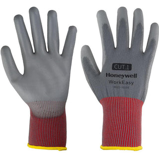 Large Gray Polyester Cut-Resistant Gloves - Honeywell WE21-3313G-9/L