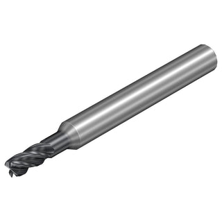 0.1181" 4-Flute Solid Carbide Corner Radius End Mill, AlCrN - Sandvik Coromant 8213480