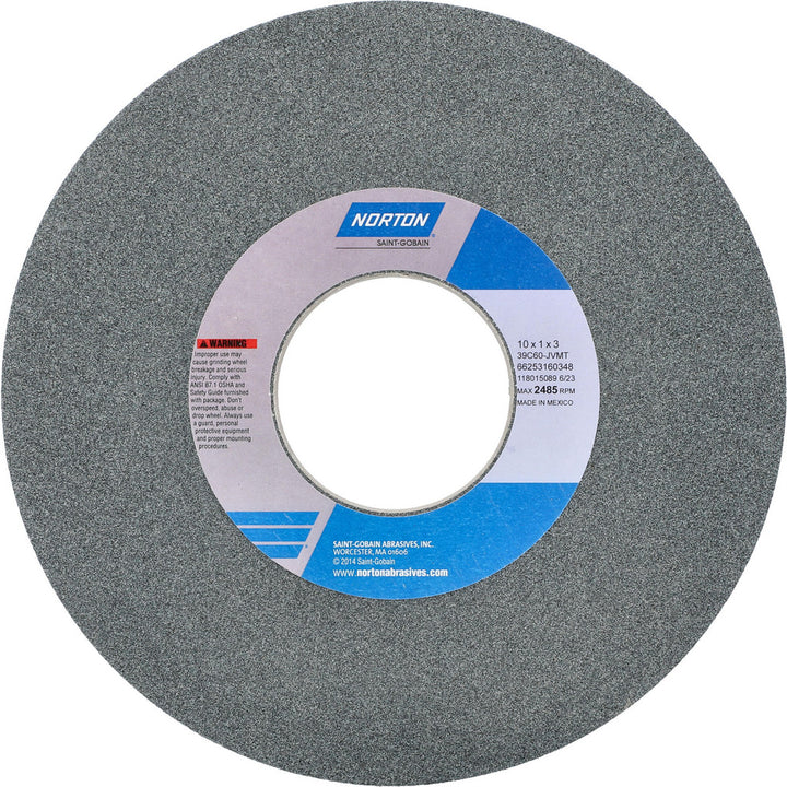10 x 1" 60-Grit Silicon Carbide Grinding & Cutoff Wheel - Norton 66253160348