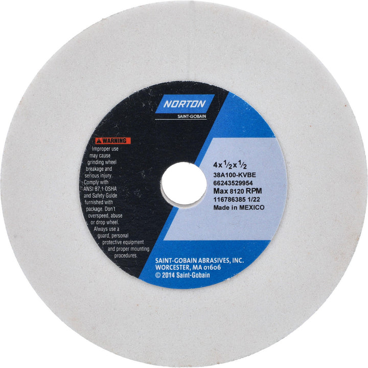100-Grit Aluminum Oxide Grinding & Cutoff Wheel - Norton 66243529954