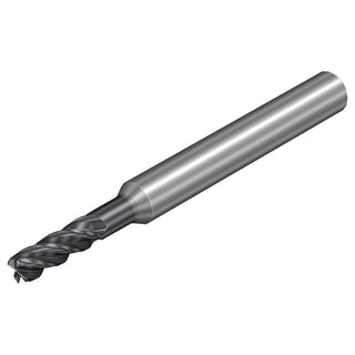 0.1181" 4-Flute Solid Carbide Corner Radius End Mill, AlCrN - Sandvik Coromant 8213516