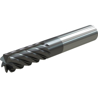 1/2" 7-Flute Solid Carbide Corner Radius End Mill, WS15PE - Widia 6853764