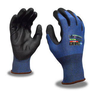 X-Large Blue; Black HPPG2 Cut-Resistant Gloves - Cordova 3744PUXL
