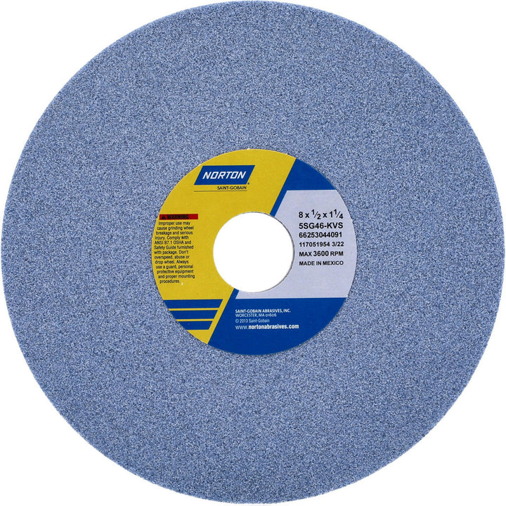 8 x 1/2" 46-Grit Ceramic Grinding & Cutoff Wheel - Norton 66253044091