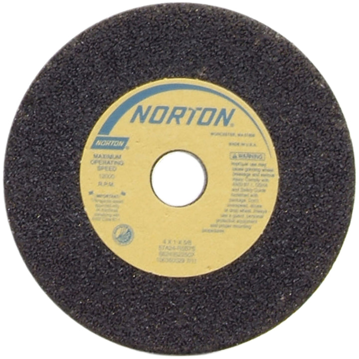 4 x 1" 24-Grit Aluminum Oxide Grinding & Cutoff Wheel - Norton 66243522507