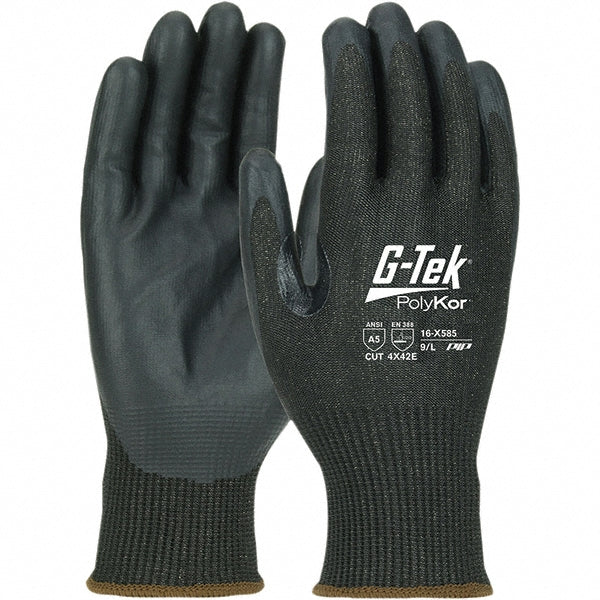 Small Black Polykor Xrystal Cut-Resistant Gloves - PIP 16-X585/S