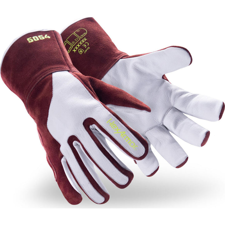 X-Large Leather Cut; Heat; Puncture Gloves - HexArmor. 5054-XL (10)