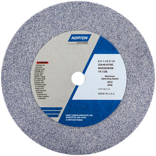 6 x 1" 46-Grit Aluminum Oxide Grinding & Cutoff Wheel - Norton 66252838458