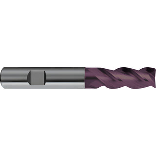 0.3346" 3-Flute Solid Carbide Corner Radius & Corner Chamfer End Mill, TiAlN - Guhring 9038920085000
