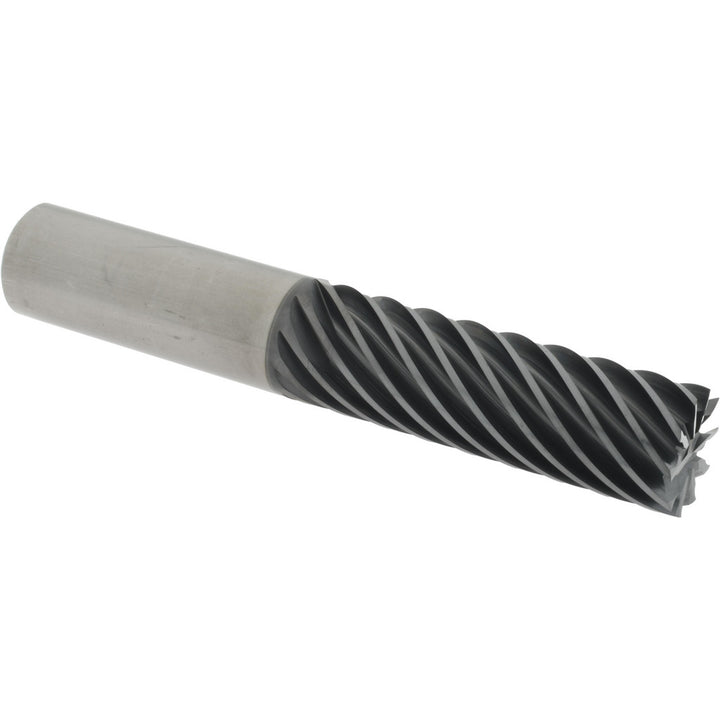1" 10-Flute Solid Carbide Square End Mill, AlTiCrN - Accupro 317305