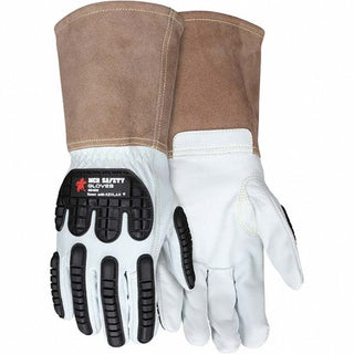 X-Large Leather; Synthetic Leather Gloves - MCR Safety 48406XL