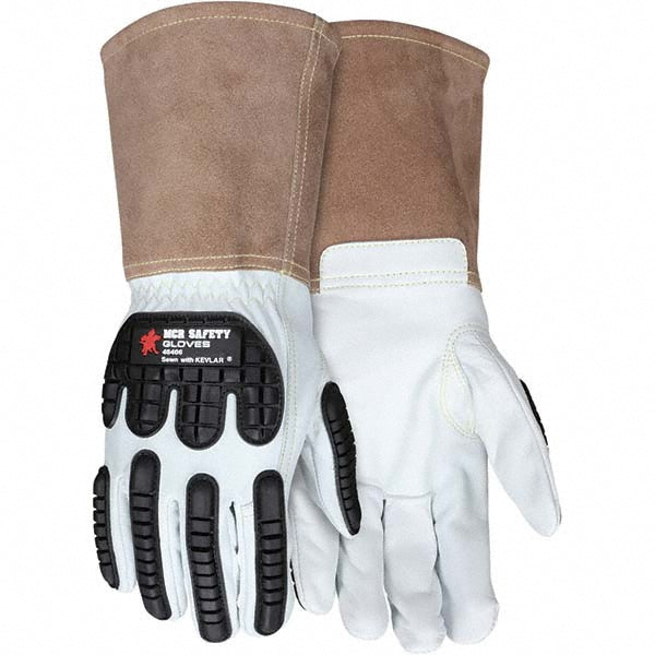 Medium Leather; Synthetic Leather Gloves - MCR Safety 48406M