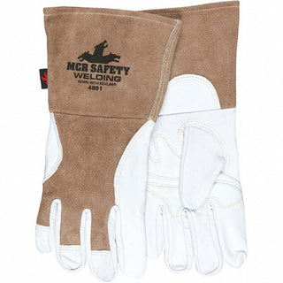 Medium Leather; Synthetic Leather Gloves - MCR Safety 4891M