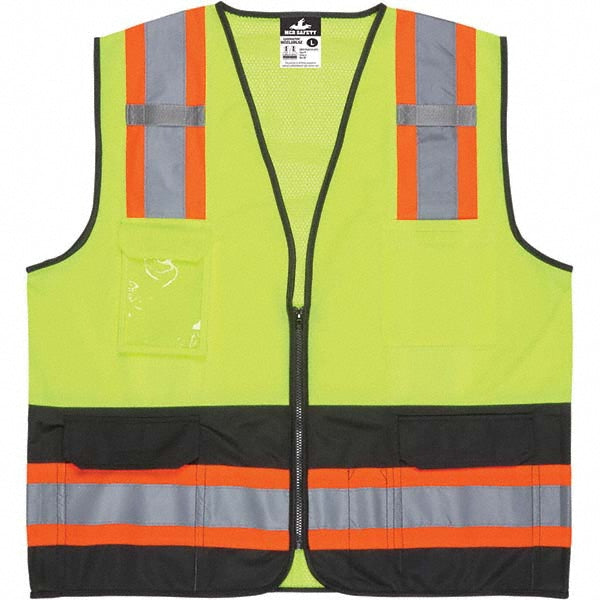 Large Lime; Black Protective Garment - MCR Safety WCCL2MLSZL
