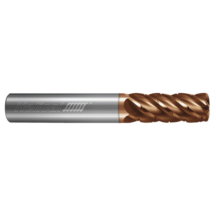 1/4" 5-Flute Solid Carbide High-Feed End Mill, Tplus - Helical Solutions 84491